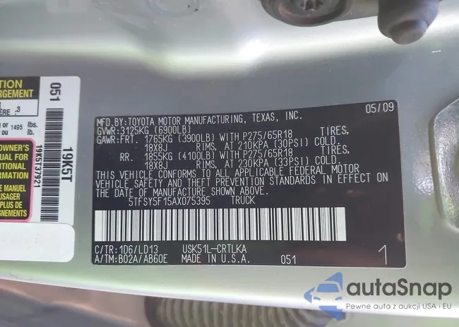 5TFSY5F15AX075395: 44183705