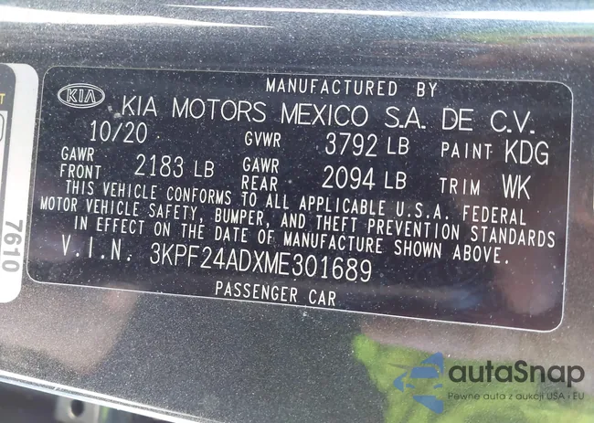 3KPF24ADXME301689: 44183814