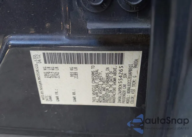 1N4AL2AP9CN554265: 44183830