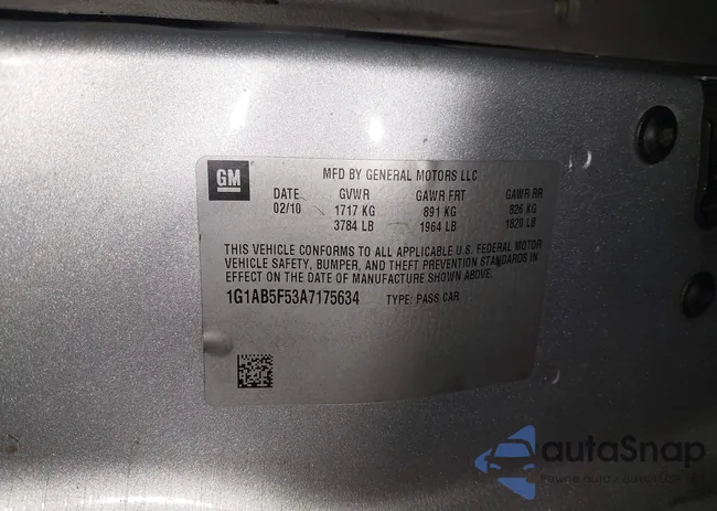 1G1AB5F53A7175634: 44183833