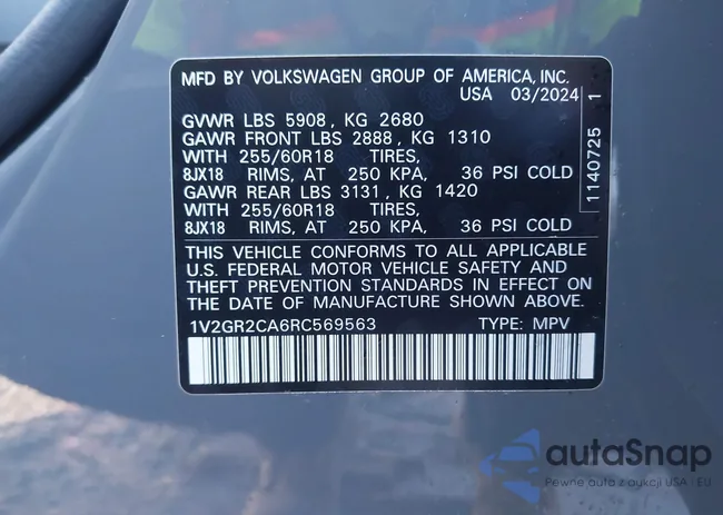 1V2GR2CA6RC569563: 44183855