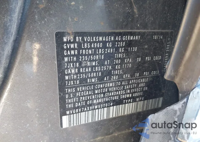 WVGBV7AX9FW537014: 44183862