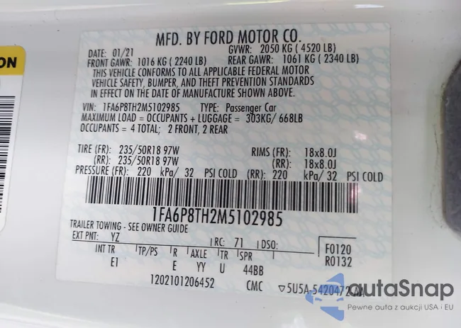 1FA6P8TH2M5102985: 44183910