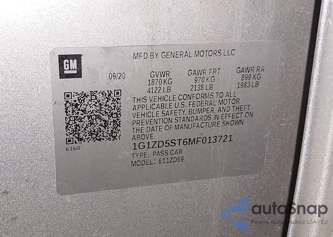 1G1ZD5ST6MF013721: 44183068