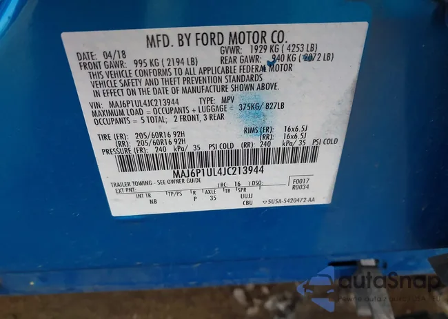 MAJ6P1UL4JC213944: 44183188