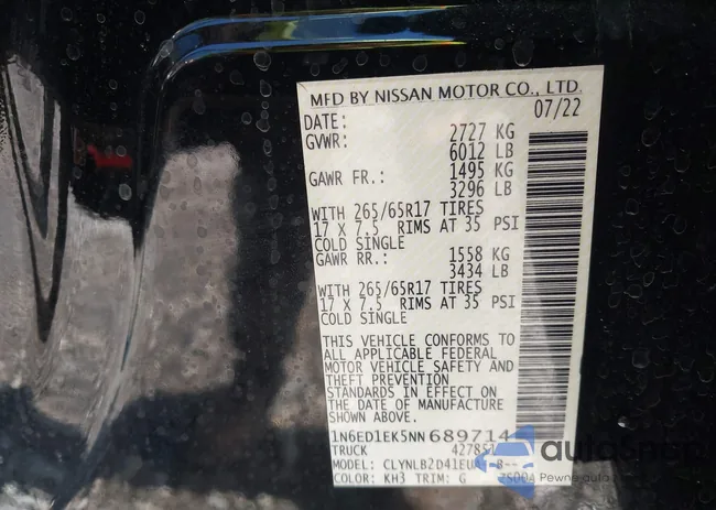 1N6ED1EK5NN689714: 44183229