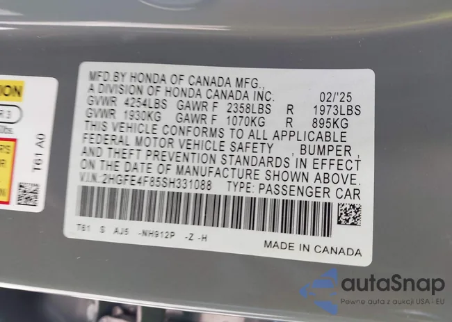 2HGFE4F85SH331088: 44183389