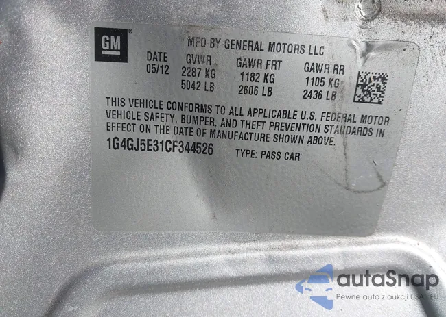 1G4GJ5E31CF344526: 44184495