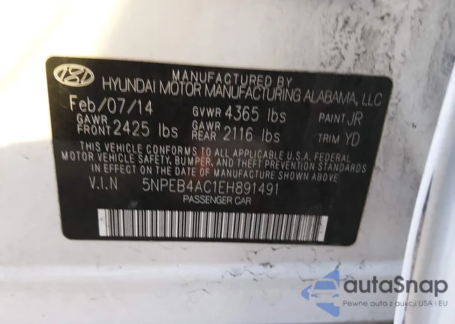 5NPEB4AC1EH891491: 44184606