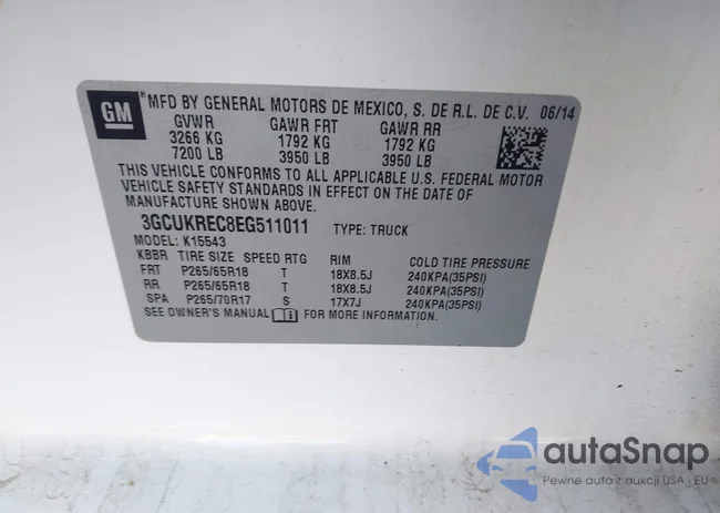 3GCUKREC8EG511011: 44184627