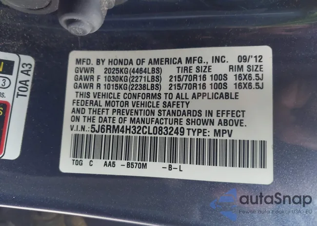 5J6RM4H32CL083249: 44184669