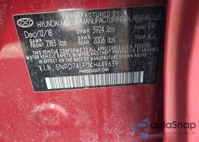 5NPD74LF0KH449639: 44184773