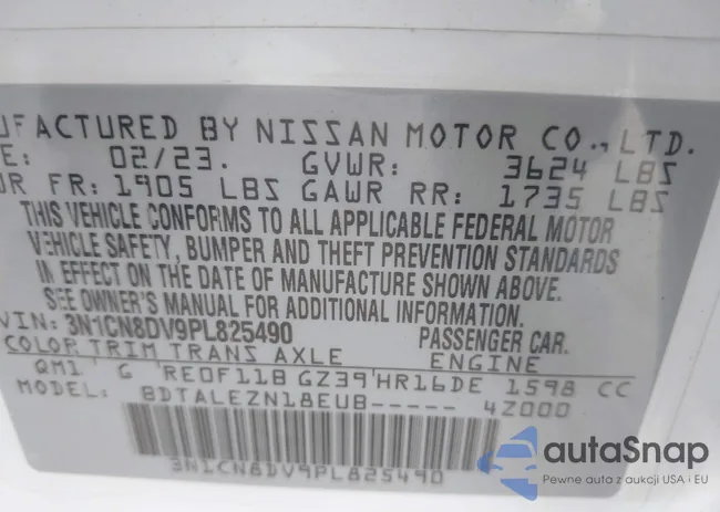 3N1CN8DV9PL825490: 44184801