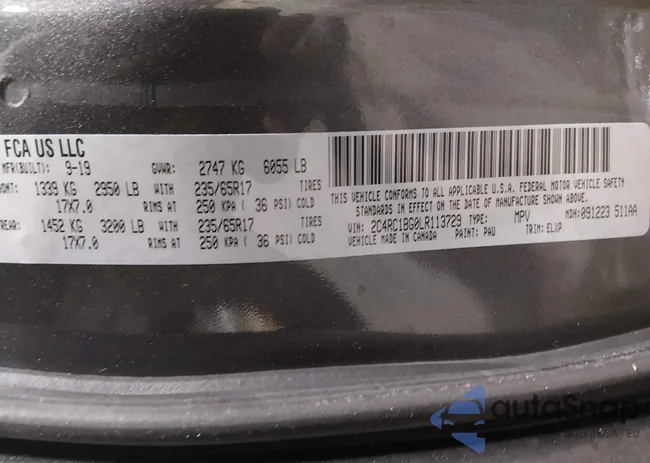 2C4RC1BG0LR113729: 44184812