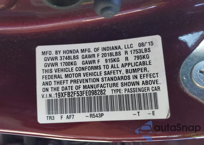 19XFB2F53FE098282: 44184814