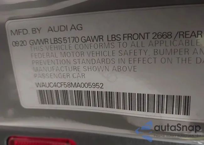 WAUC4CF58MA005952: 44184836