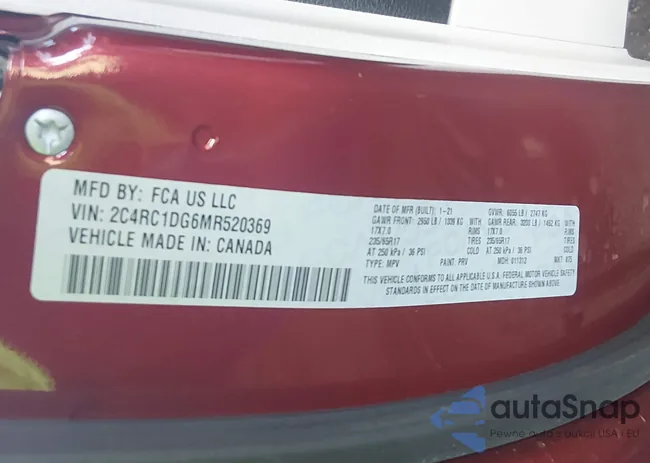 2C4RC1DG6MR520369: 44184870