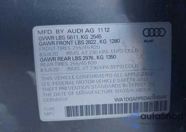 WA1DGAFP5DA034548: 44184055