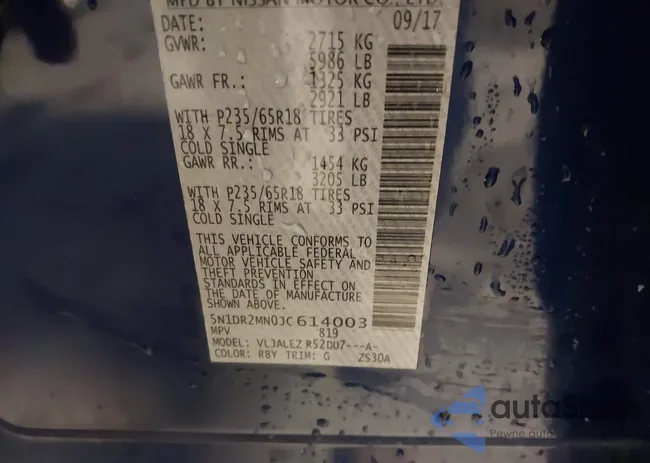 5N1DR2MN0JC614003: 44184059