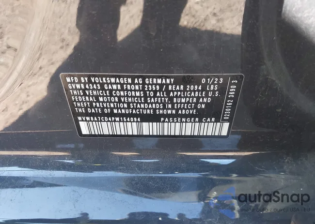 WVW8A7CD4PW154094: 44184061