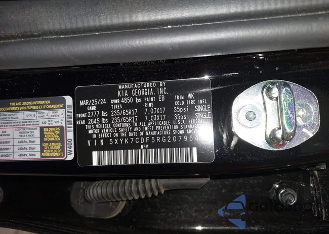 5XYK7CDF5RG207964: 44184090