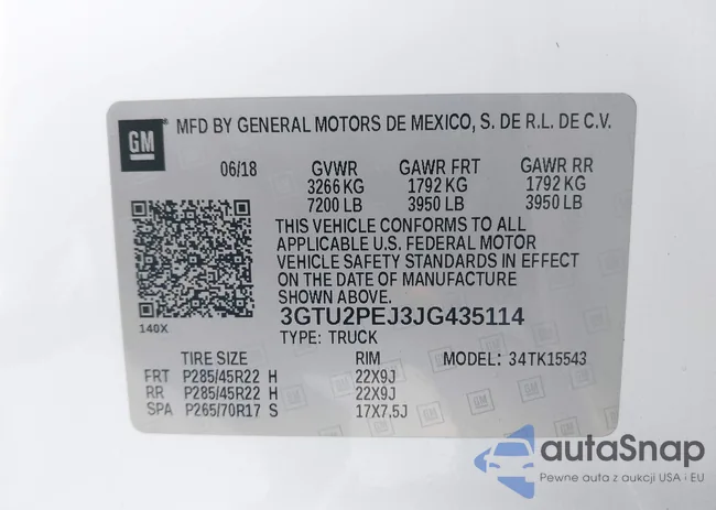 3GTU2PEJ3JG435114: 44184113