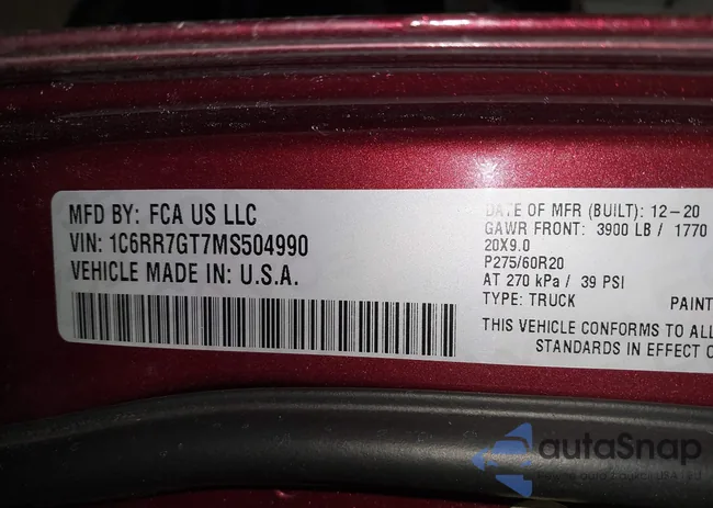 1C6RR7GT7MS504990: 44184132