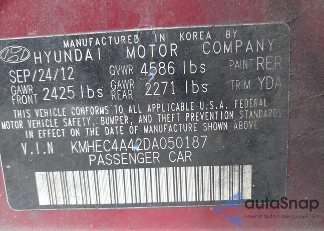 KMHEC4A42DA050187: 44184169