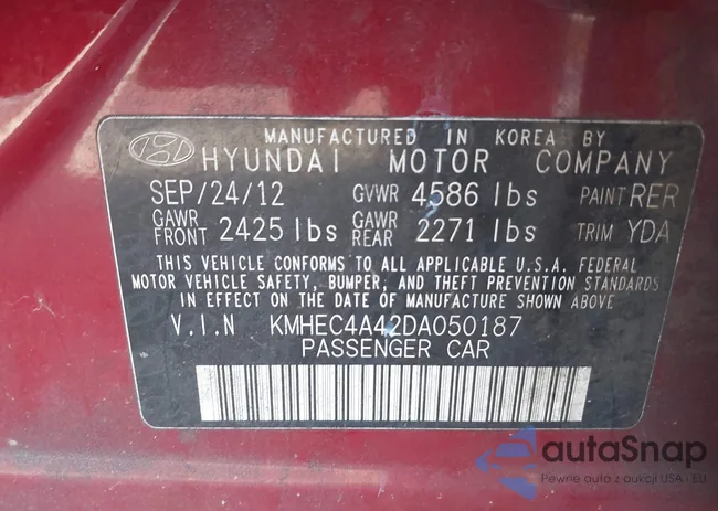 KMHEC4A42DA050187: 44184169