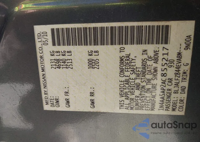 1N4AA5AP2AC855217: 44184189