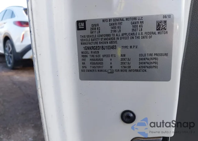 1GNKRGED1BJ103483: 44184264