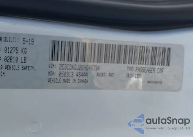 2C3CDXGJ2KH646734: 44184299