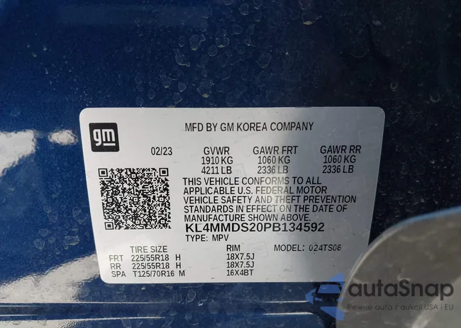 KL4MMDS20PB134592: 44184313