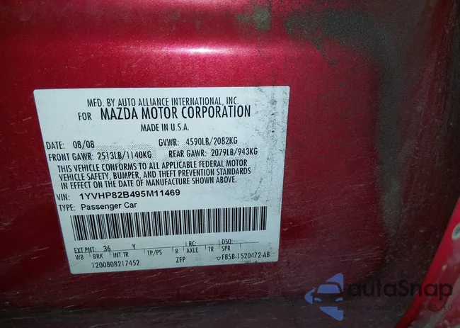 1YVHP82B495M11469: 44184353