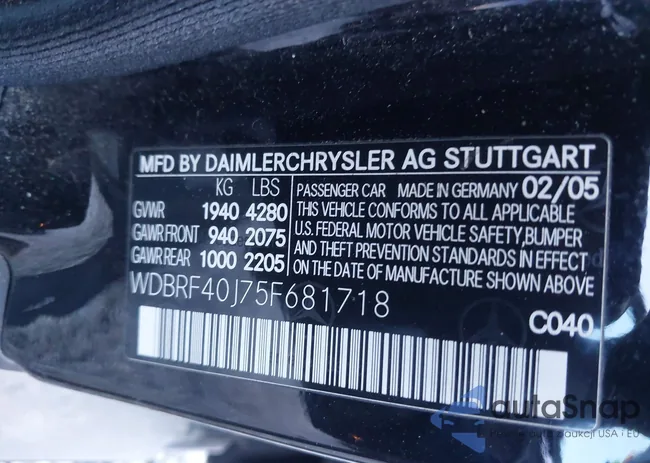 WDBRF40J75F681718: 44184379