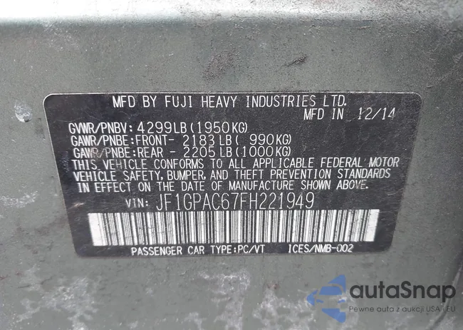 JF1GPAC67FH221949: 44184381
