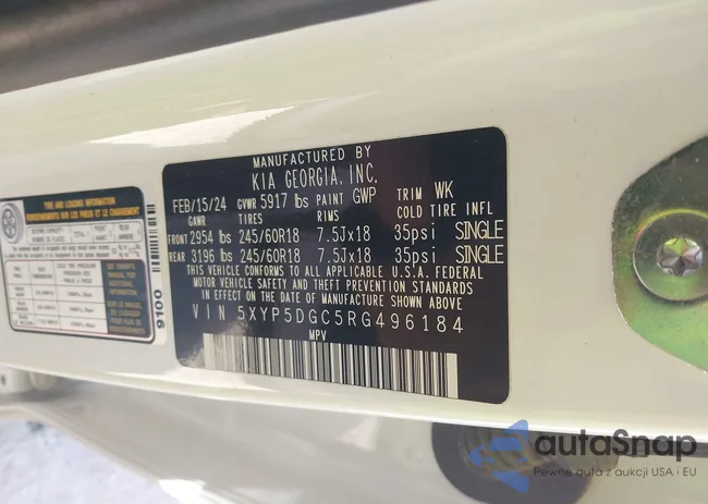 5XYP5DGC5RG496184: 44185474