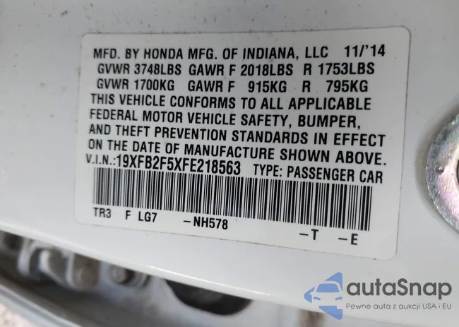 19XFB2F5XFE218563: 44185546