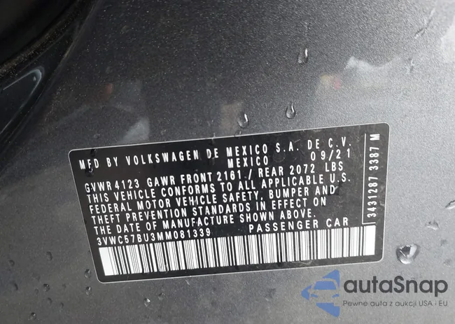 3VWC57BU3MM081339: 44185579