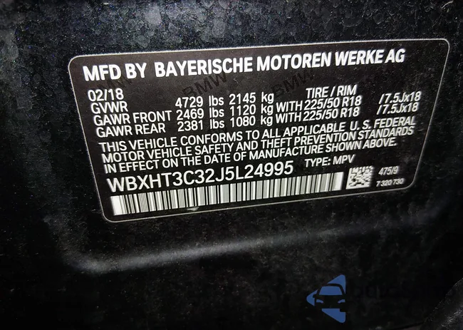 WBXHT3C32J5L24995: 44185611