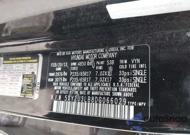 5XYZU3LB8DG066029: 44185637