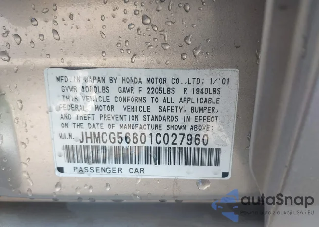 JHMCG56601C027960: 44185676