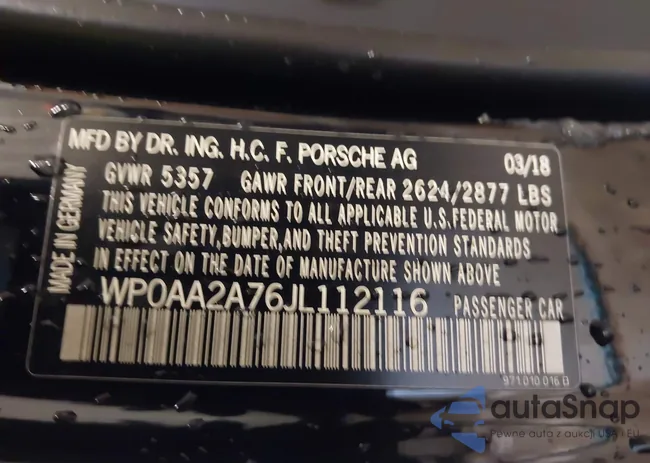 WP0AA2A76JL112116: 44185754