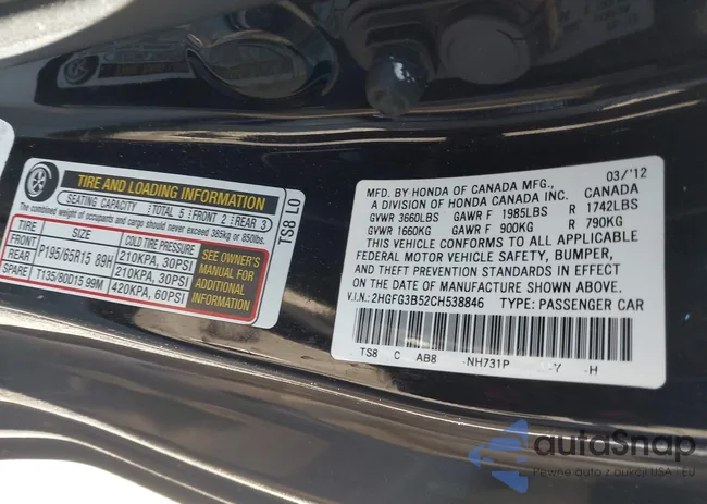 2HGFG3B52CH538846: 44185768