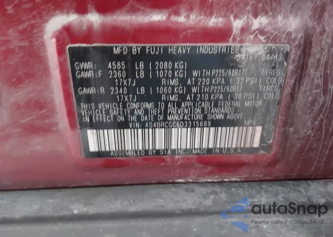 4S4BRCGC6D3315689: 44185834