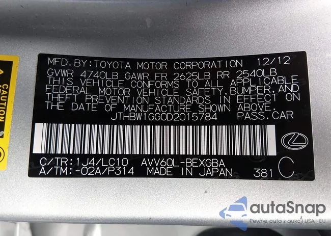 JTHBW1GG0D2015784: 44185967