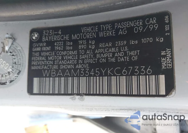 WBAAM3345YKC67336: 44185058