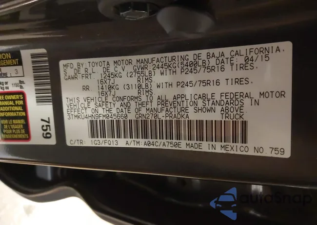 3TMKU4HN9FM045660: 44185096