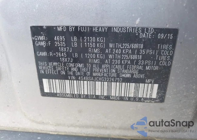 4S4BSAJCXG3226732: 44185113