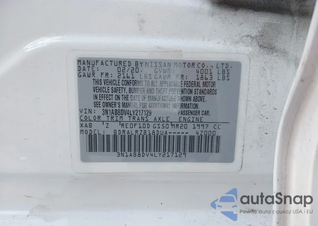 3N1AB8DV4LY217129: 44185124